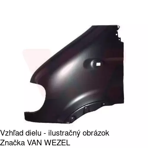 Predný blatník 604101 /POLCAR/ - obr. 1
