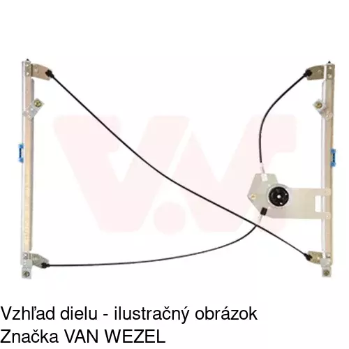 Mechanizmus sťahovania okna elektrický bez motora 6055PSG6 /POLCAR/ - obr. 4