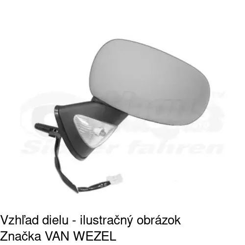 Rám vonkajšieho zrkadla 605654PM /POLCAR/ - obr. 4