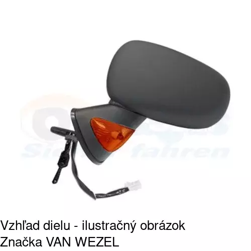 Rám vonkajšieho zrkadla 605654TM /POLCAR/ - obr. 3
