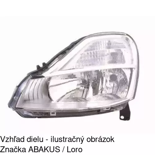 Hlavný reflektor 605809-V /POLCAR/ - obr. 2