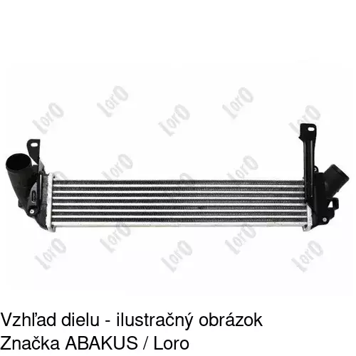 Chladiče vzduchu (Intercoolery) 6060J8-2 /POLCAR/ - obr. 2