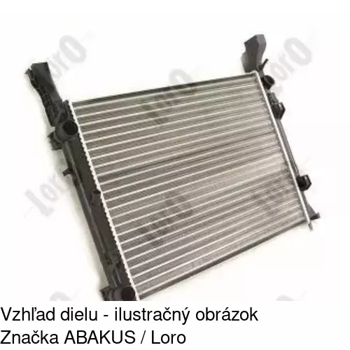 Chladiče vody 606208A3 /POLCAR/ - obr. 2