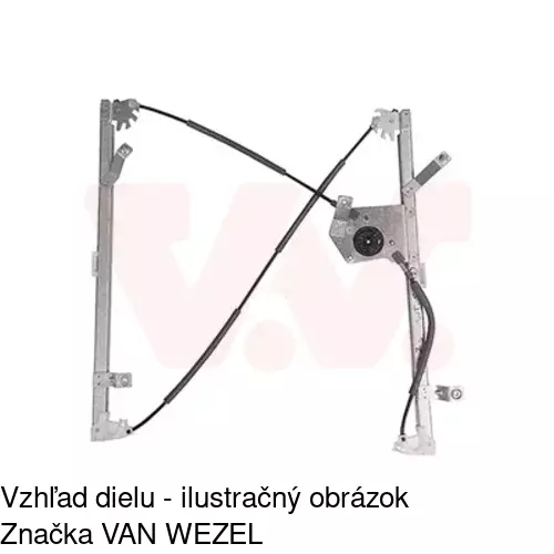 Mechanizmus sťahovania okna elektrický bez motora 6062PSG1E /POLCAR/ - obr. 5