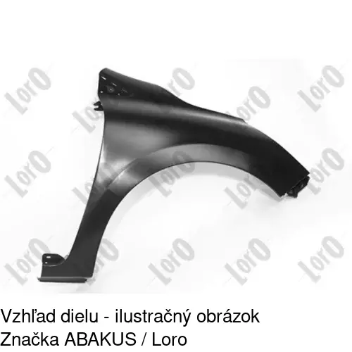 Predný blatník 60B102 /POLCAR/ - obr. 1