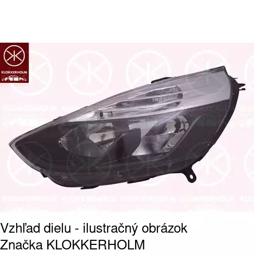 Hlavný reflektor 60B110-U /POLCAR/ - obr. 1