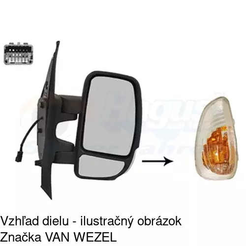 Vonkajšie zrkadlo 60N1524M /POLCAR/ - obr. 5