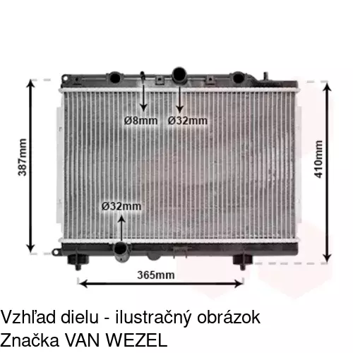 Chladiče vody 632008-2 /POLCAR/ - obr. 1