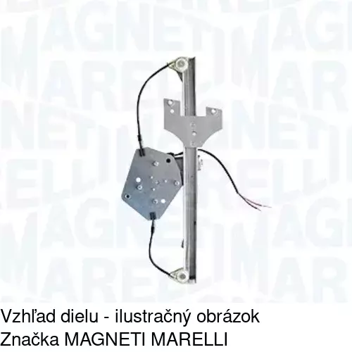 Elektrický mechanizmus okna dverí 6530PSE2 /POLCAR/ - obr. 3