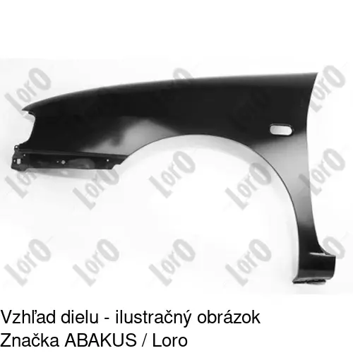 Predný blatník 671301-2 /POLCAR/ - obr. 1
