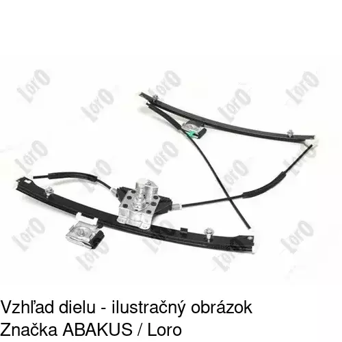 Manuálny mechanizmus okna dverí 6713PSM1 /POLCAR/ - obr. 5