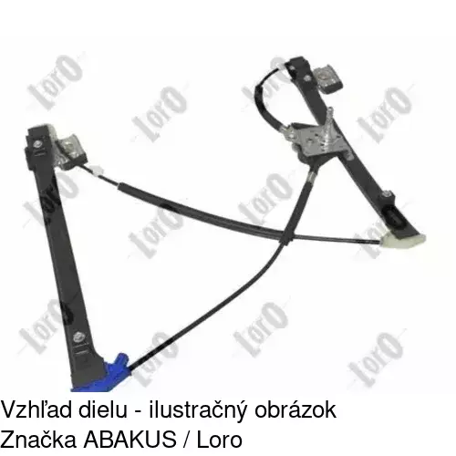 Manuálny mechanizmus okna dverí 6713PSM2 /POLCAR/ - obr. 2