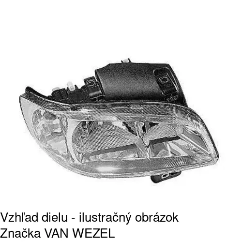 Hlavný reflektor 6714091V /POLCAR/ - obr. 2