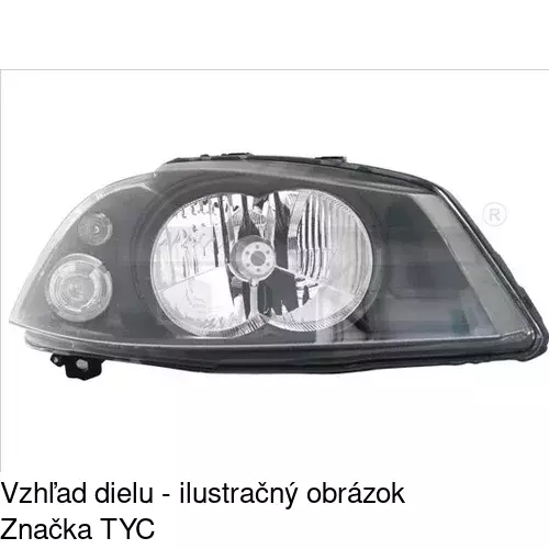Hlavný reflektor 673009-E /POLCAR/ - obr. 1