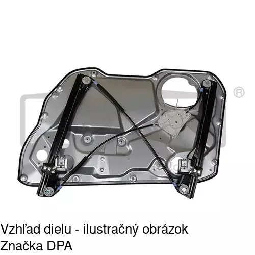 Mechanizmus sťahovania okna elektrický bez motora 6730PSG1 /POLCAR/ - obr. 3