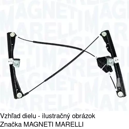 Mechanizmus sťahovania okna elektrický bez motora 6730PSG6E /POLCAR/ - obr. 2