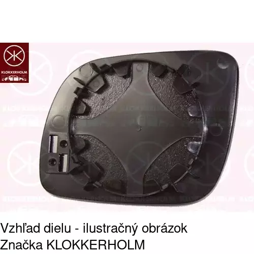 Sklo vonkajšieho zrkadla s držiakom 6913556E /POLCAR/ - obr. 5