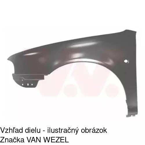Predný blatník ľavý 692001-J Pozinkovaný /POLCAR/ - obr. 1