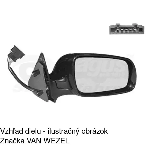 Vonkajšie zrkadlo 6920525M /POLCAR/ - obr. 5