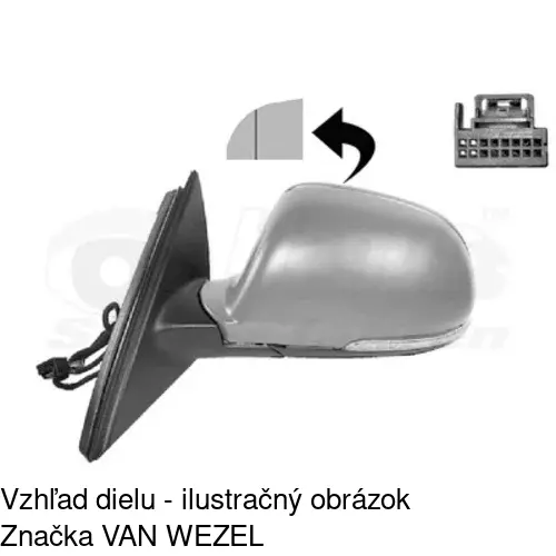 Vonkajšie zrkadlo 6926514M /POLCAR/ - obr. 3