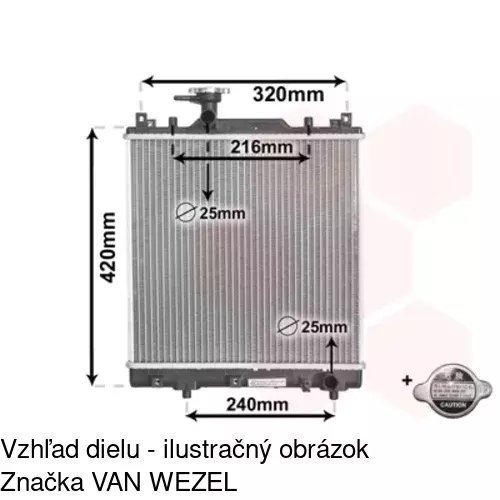 Chladiče vody 740708A1 /POLCAR/ - obr. 2
