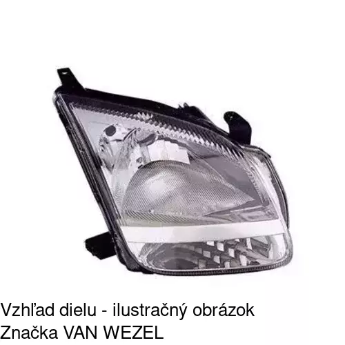 Hlavný reflektor 7420101E /POLCAR/ - obr. 2