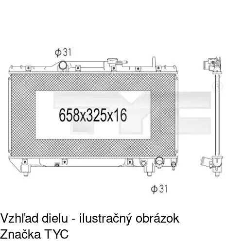 Chladiče vody POLCAR 812208-2