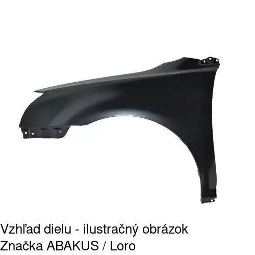 Predný blatník POLCAR 812601-1