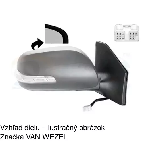 Vonkajšie zrkadlo 8126524E /POLCAR/ - obr. 3