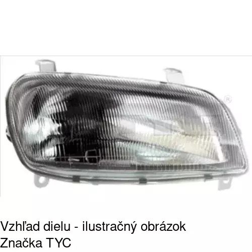 Hlavný reflektor 8144102E /POLCAR/ - obr. 2