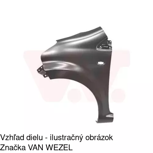 Predný blatník POLCAR 815301-J