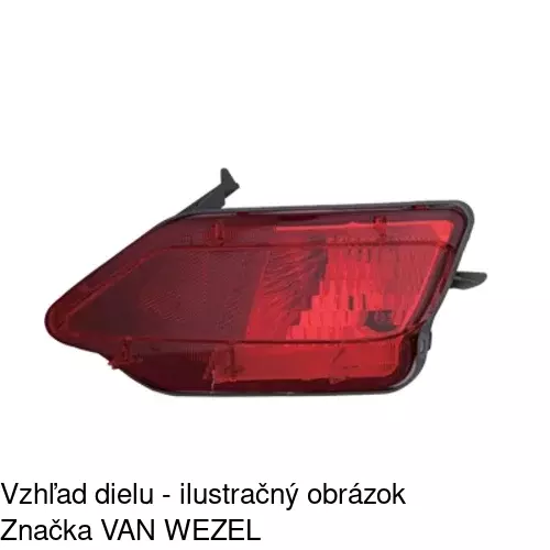 Hmlové svetlo - zadné 81X298-E /POLCAR/ - obr. 1