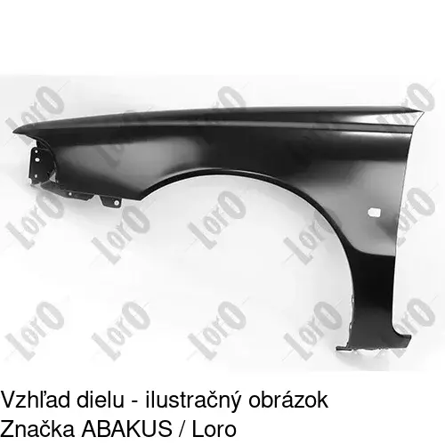 Predný blatník 904001 /POLCAR/ - obr. 1