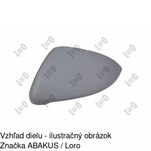 Sklo vonkajšieho zrkadla s držiakom 9043553M /POLCAR/ - obr. 5