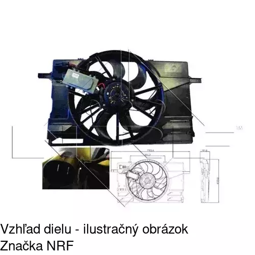 Ventilátory chladičov 905023W1 /POLCAR/ - obr. 1