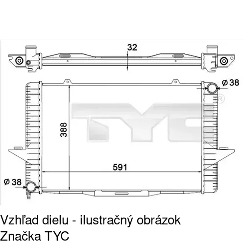 Chladiče vody 908508-1 /POLCAR/