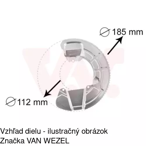 Brzdovy štít 9085OT-2 /POLCAR/ - obr. 3