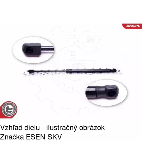 Plynová pružina 9090AB /POLCAR/ - obr. 5