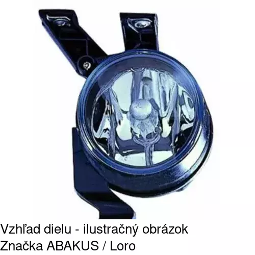 Hmlové svetlo - predné 9501291E /POLCAR/ - obr. 3