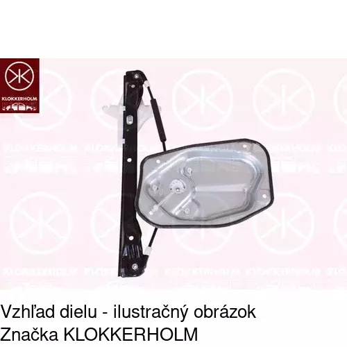 Mechanizmus sťahovania okna elektrický bez motora 9514PSG4 /POLCAR/