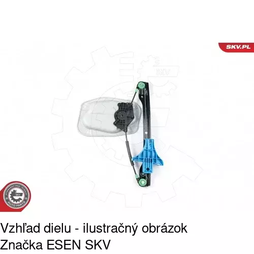 Mechanizmus sťahovania okna elektrický bez motora 9514PSG4 /POLCAR/ - obr. 2