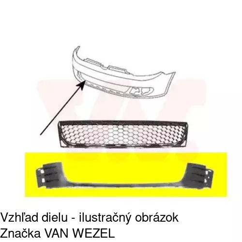 Mriežka nárazníka 95182723 /POLCAR/ - obr. 1