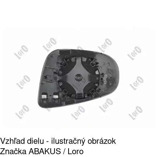 Sklo vonkajšieho zrkadla s držiakom 9518552E /POLCAR/ - obr. 5