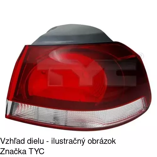 Zadné svetlo POLCAR 9518887E
