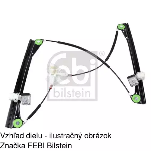 Mechanizmus sťahovania okna elektrický bez motora 9526PSG1 /POLCAR/ - obr. 2