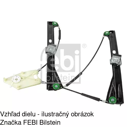 Mechanizmus sťahovania okna elektrický bez motora 9533PSG2 /POLCAR/ - obr. 2