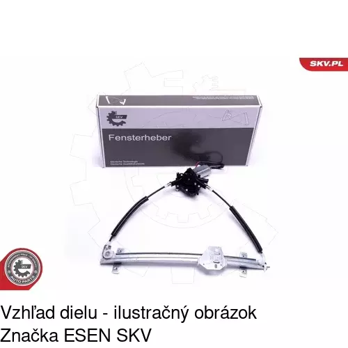 Mechanizmus sťahovania okna elektrický bez motora 9534PSG2 /POLCAR/ - obr. 2
