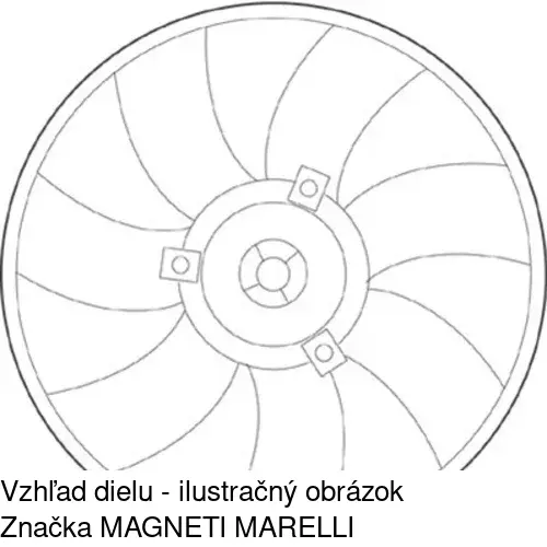 Ventilátor bez krytu / podpery 953823U4 /POLCAR/ - obr. 3