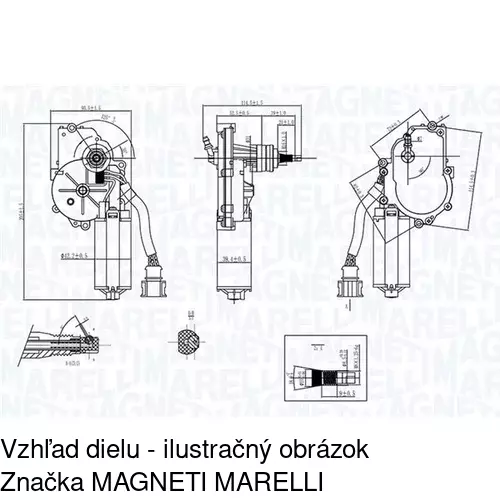 Motorček stieračov POLCAR 9538SWT1