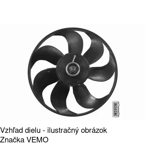 Ventilátor bez krytu / podpery 954623U4 /POLCAR/ - obr. 2